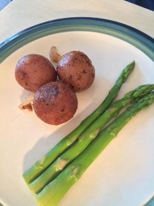 Roasted Potatoes & Aspragus