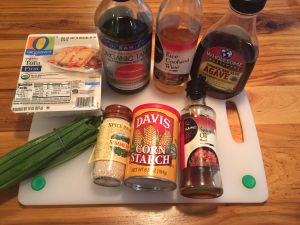 Sesame Tofu Stir Fry Ingredients