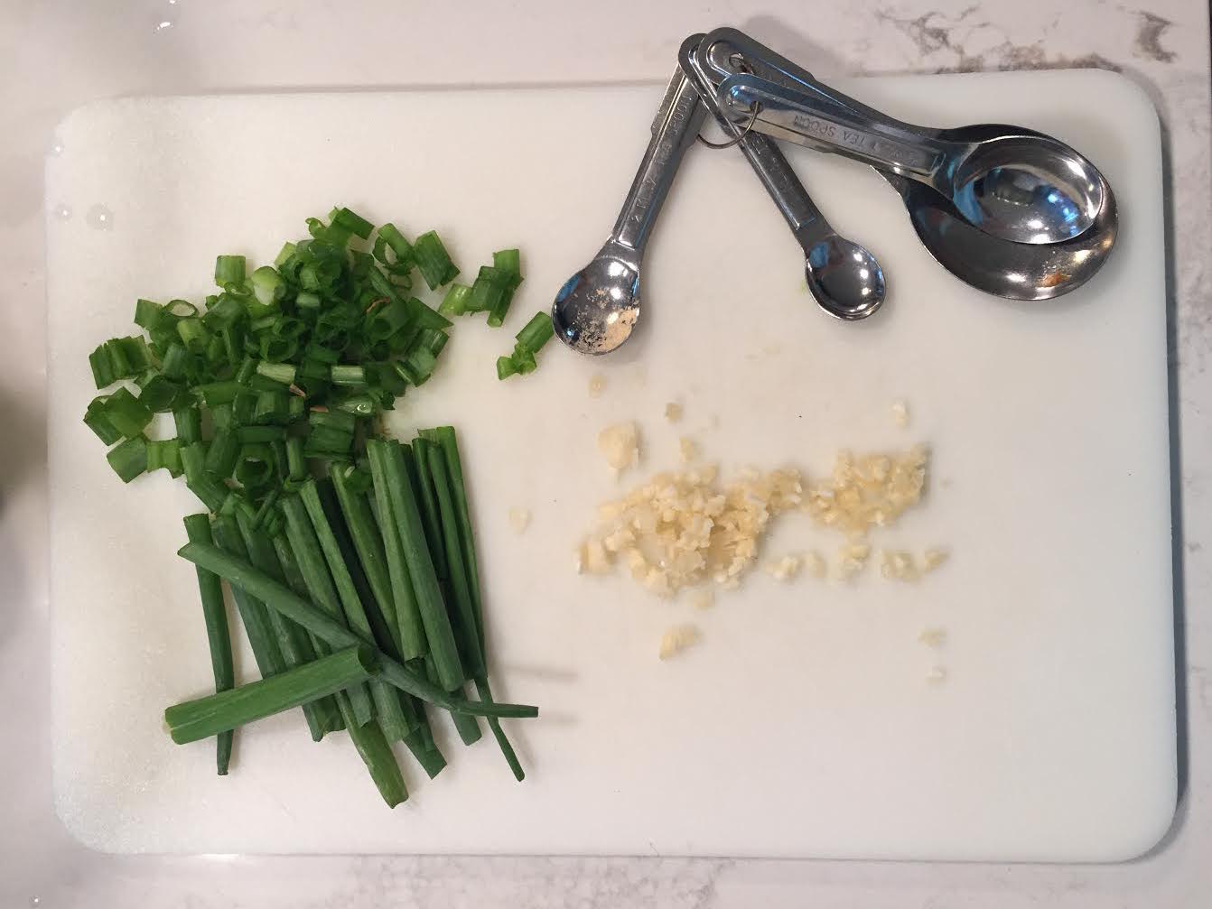 Spicy PB Tofu Garlic &amp; Green Onion