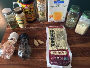Tempeh Gyro Ingredients