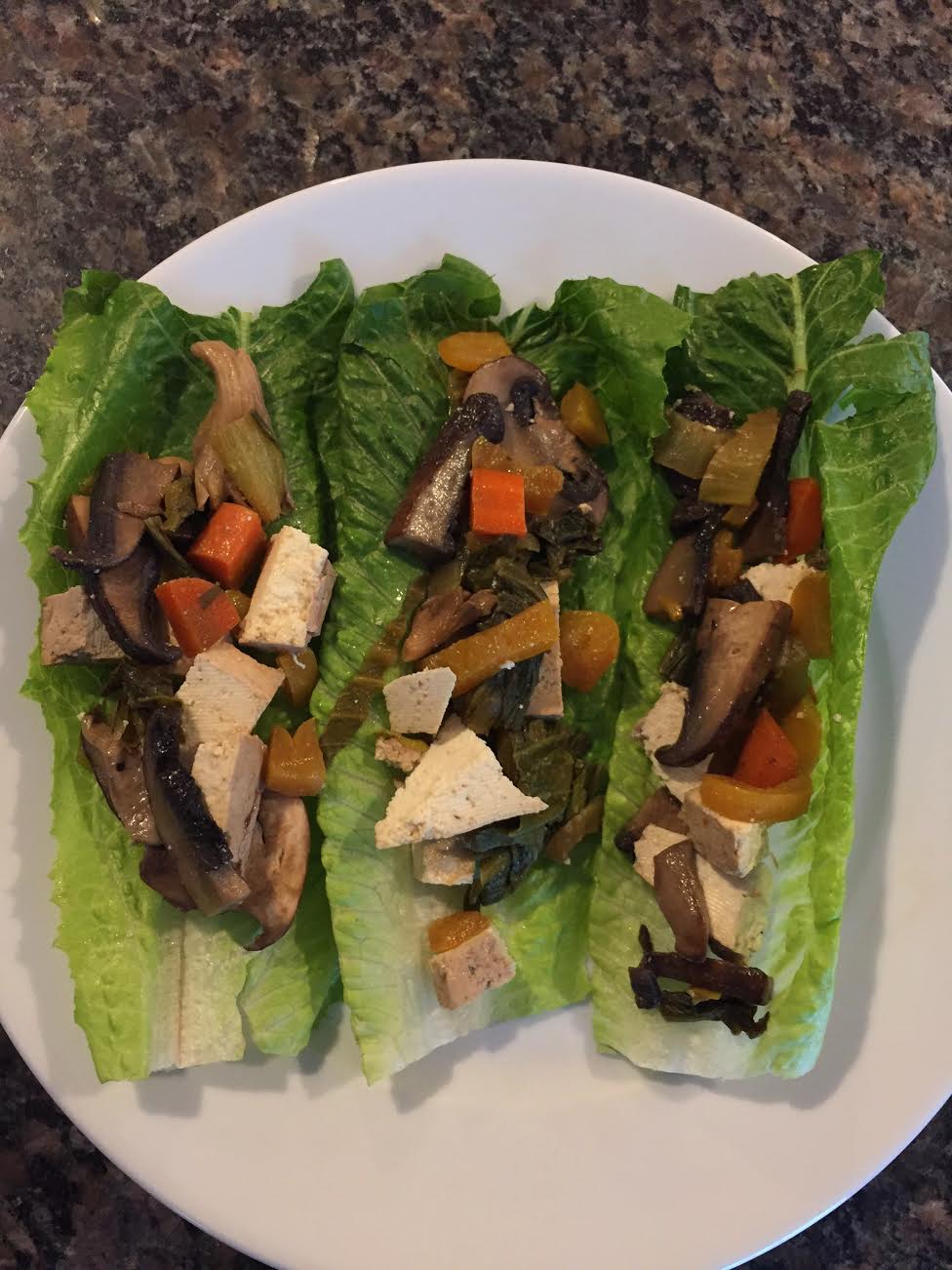 Mushroom Tofu Lettuce Cups Insta