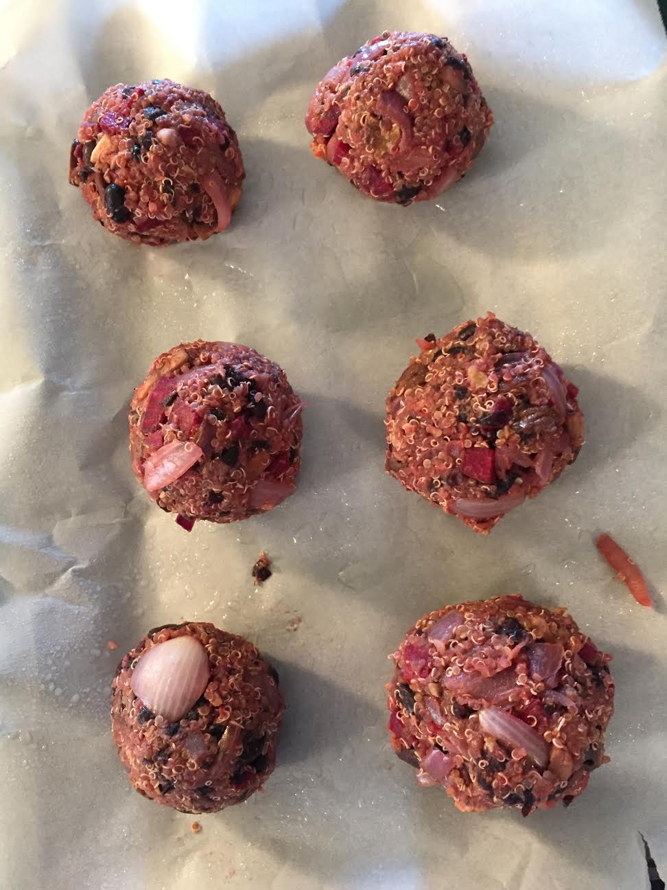 Black Bean Beat Burgers Balls