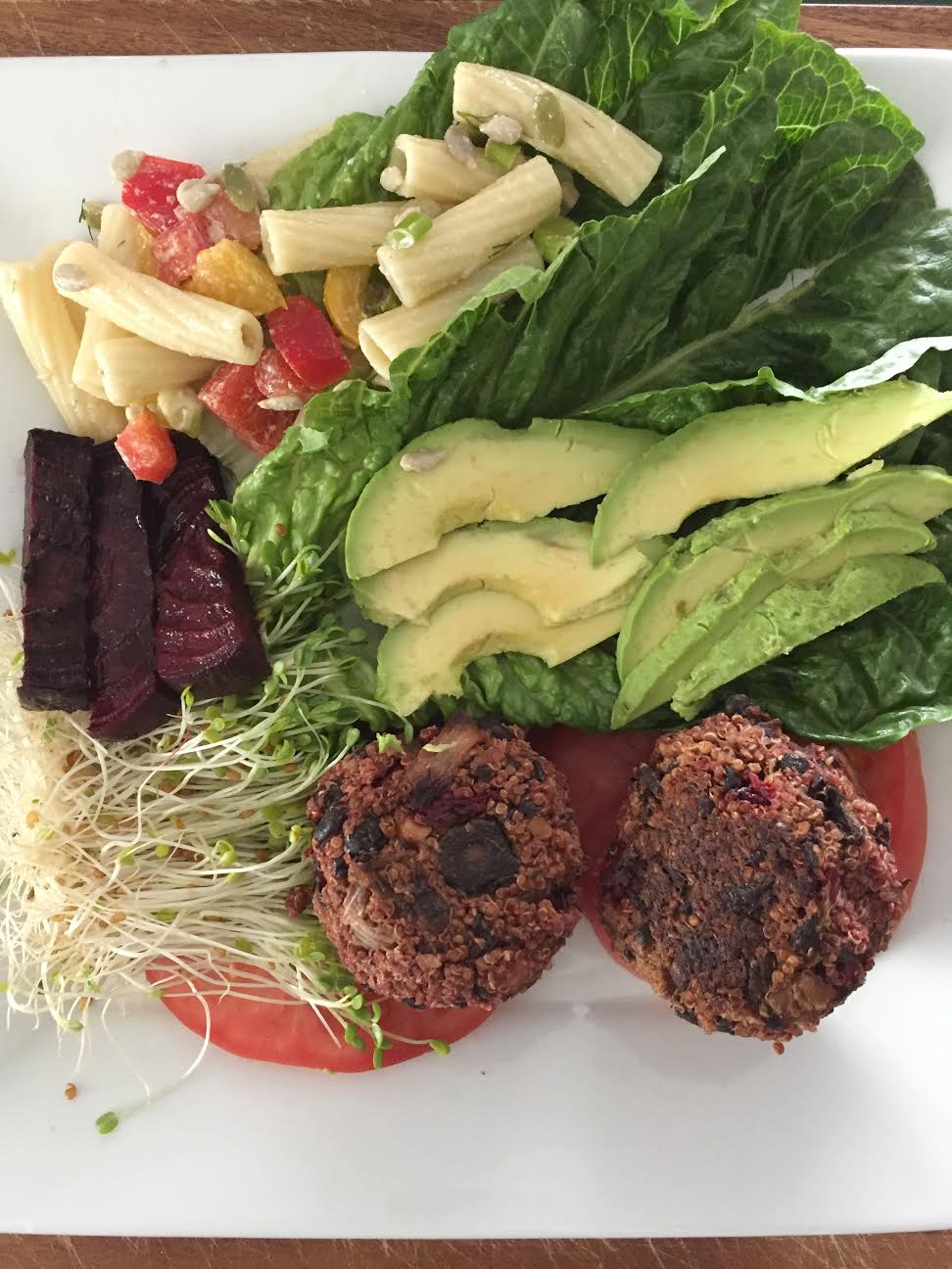 Black Bean Beet Burgers Insta