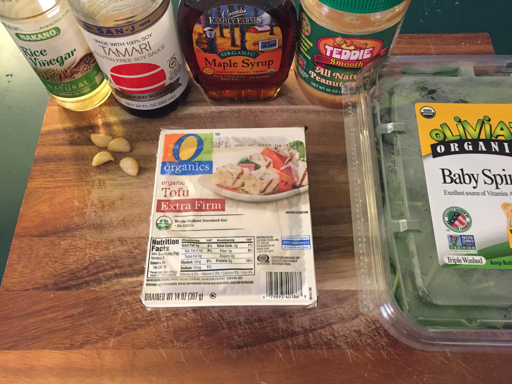 Pra Ram Tofu (Thai Peanut Sauce) Ingredients