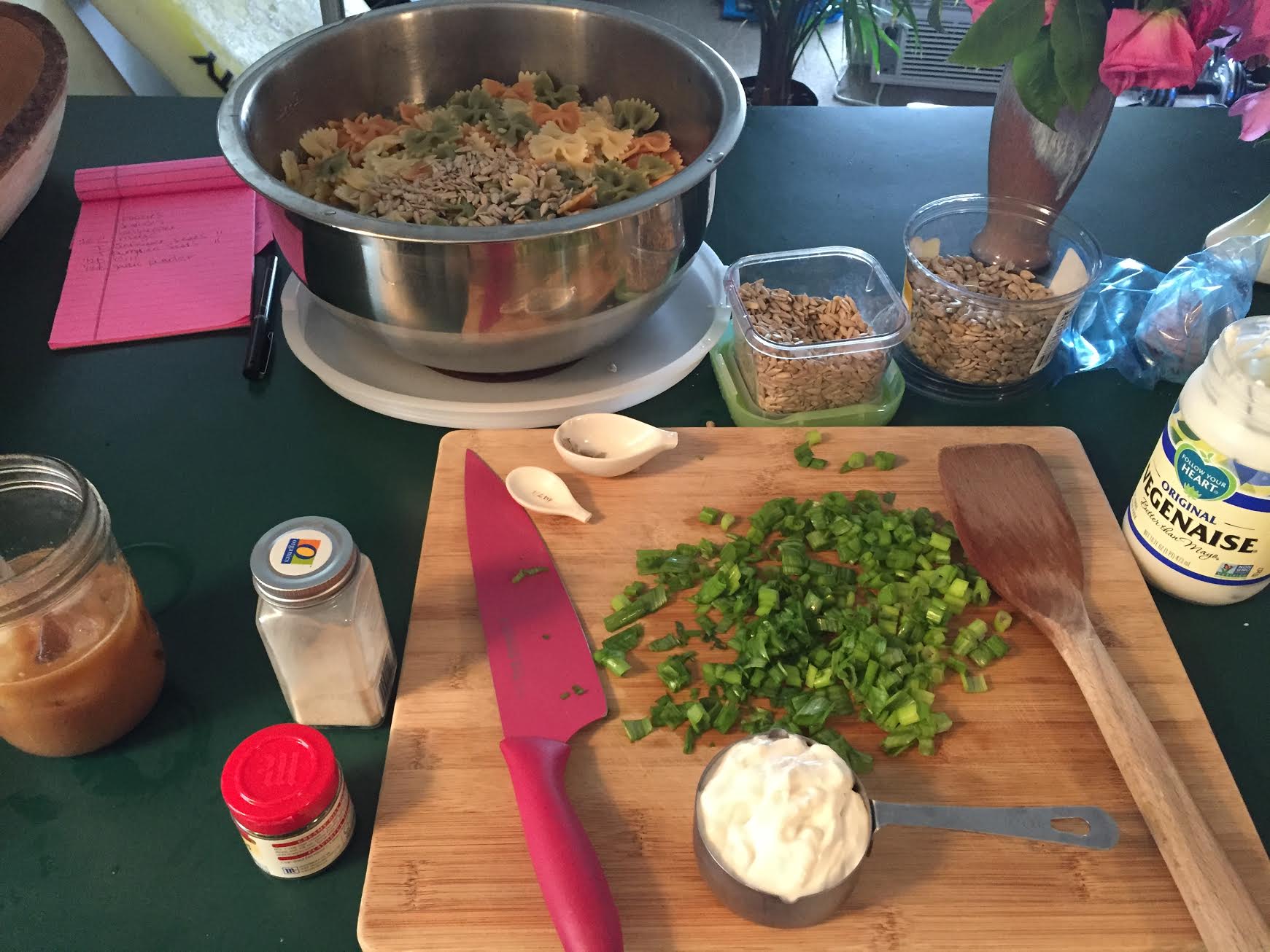 Bells &amp; Bows Pasta Salad Ingredients