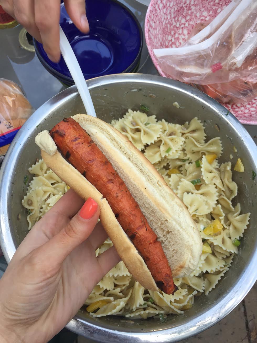 Bells &amp; Bows Pasta Salad w Carrot Dog