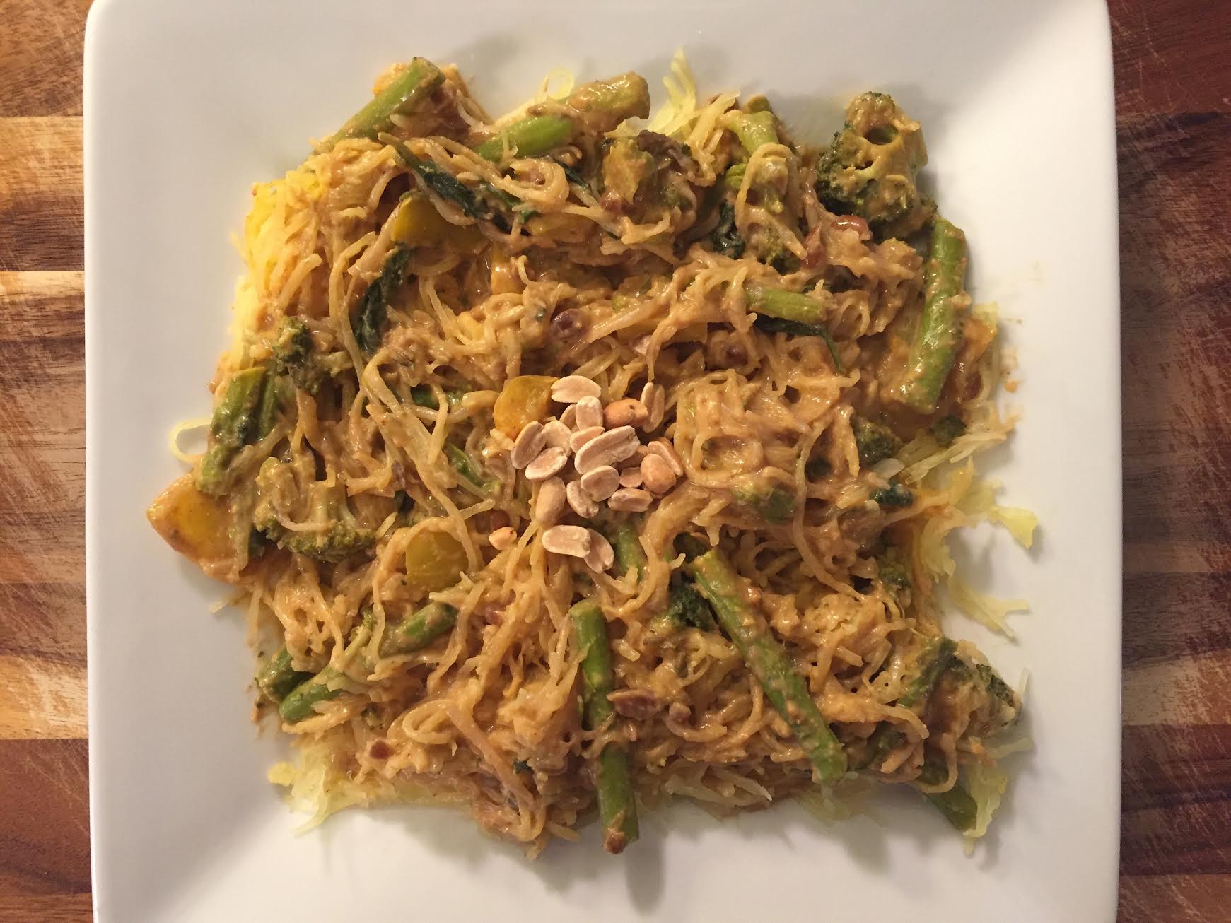 Thai Peanut Spaghetti Squash Insta