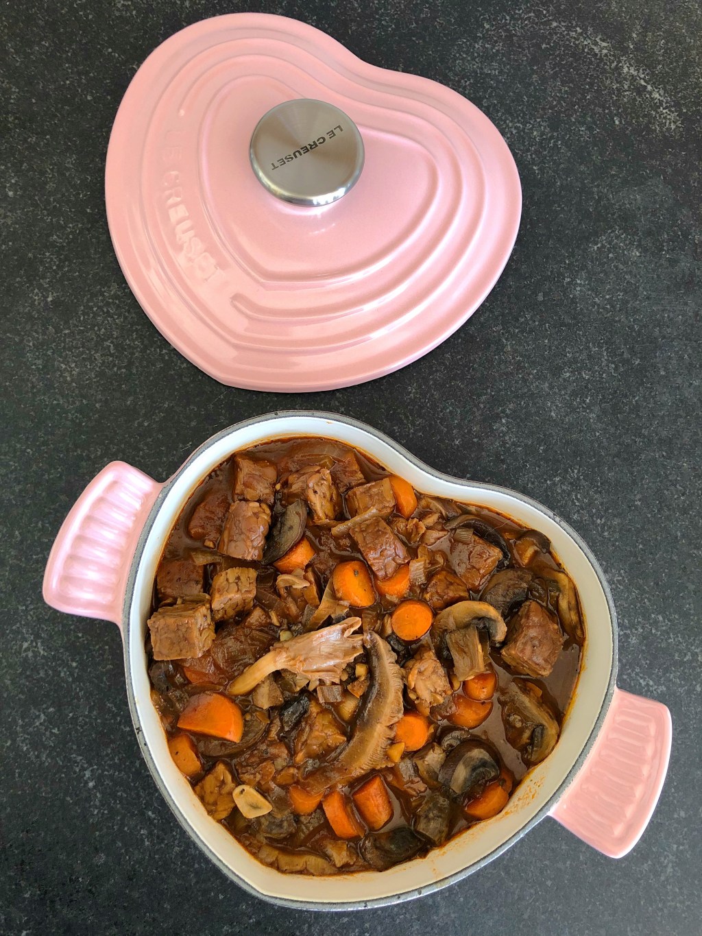 Tempeh Mushroom Bourguignon