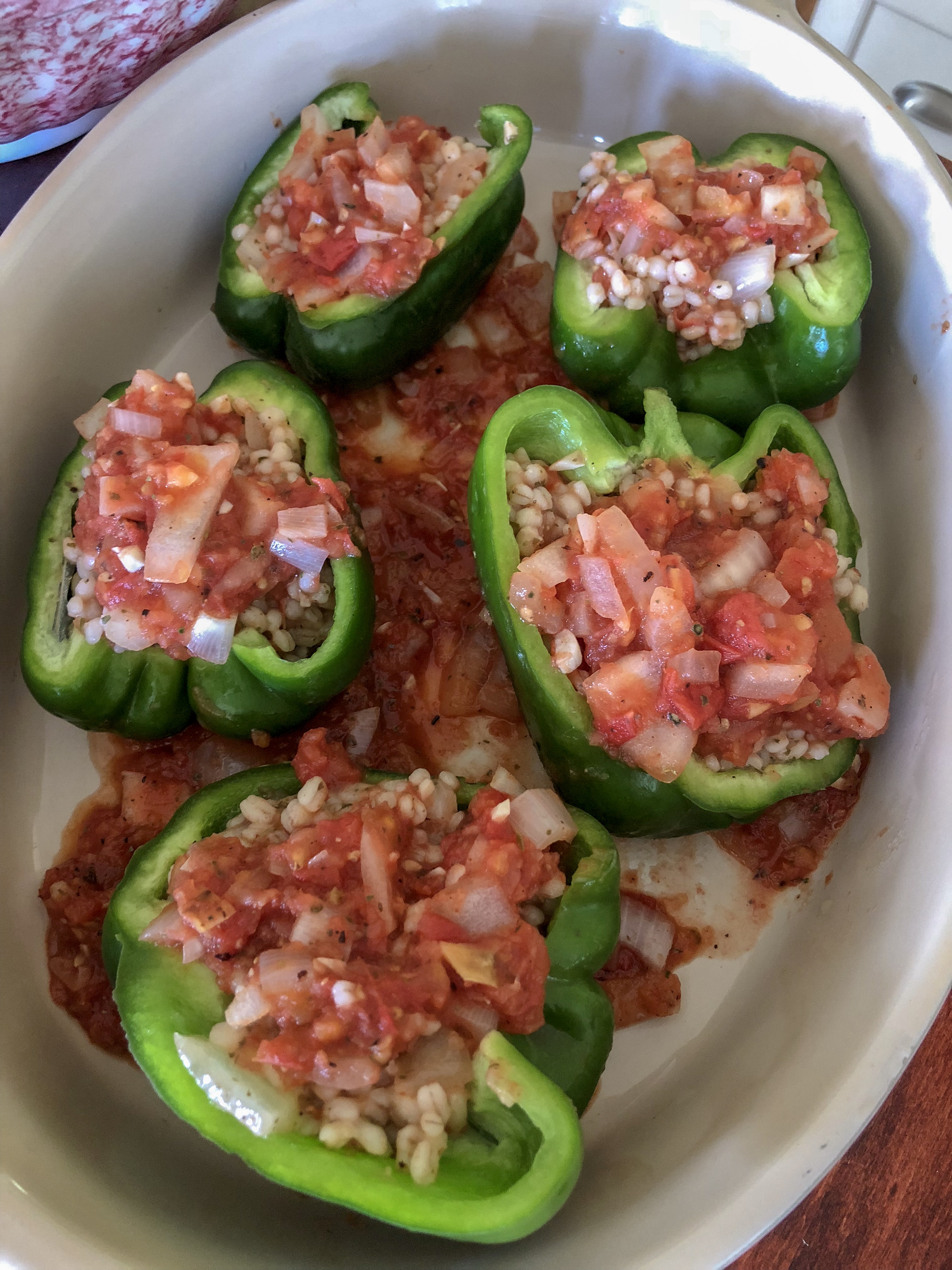 Grilled Stuffed Green Peppers