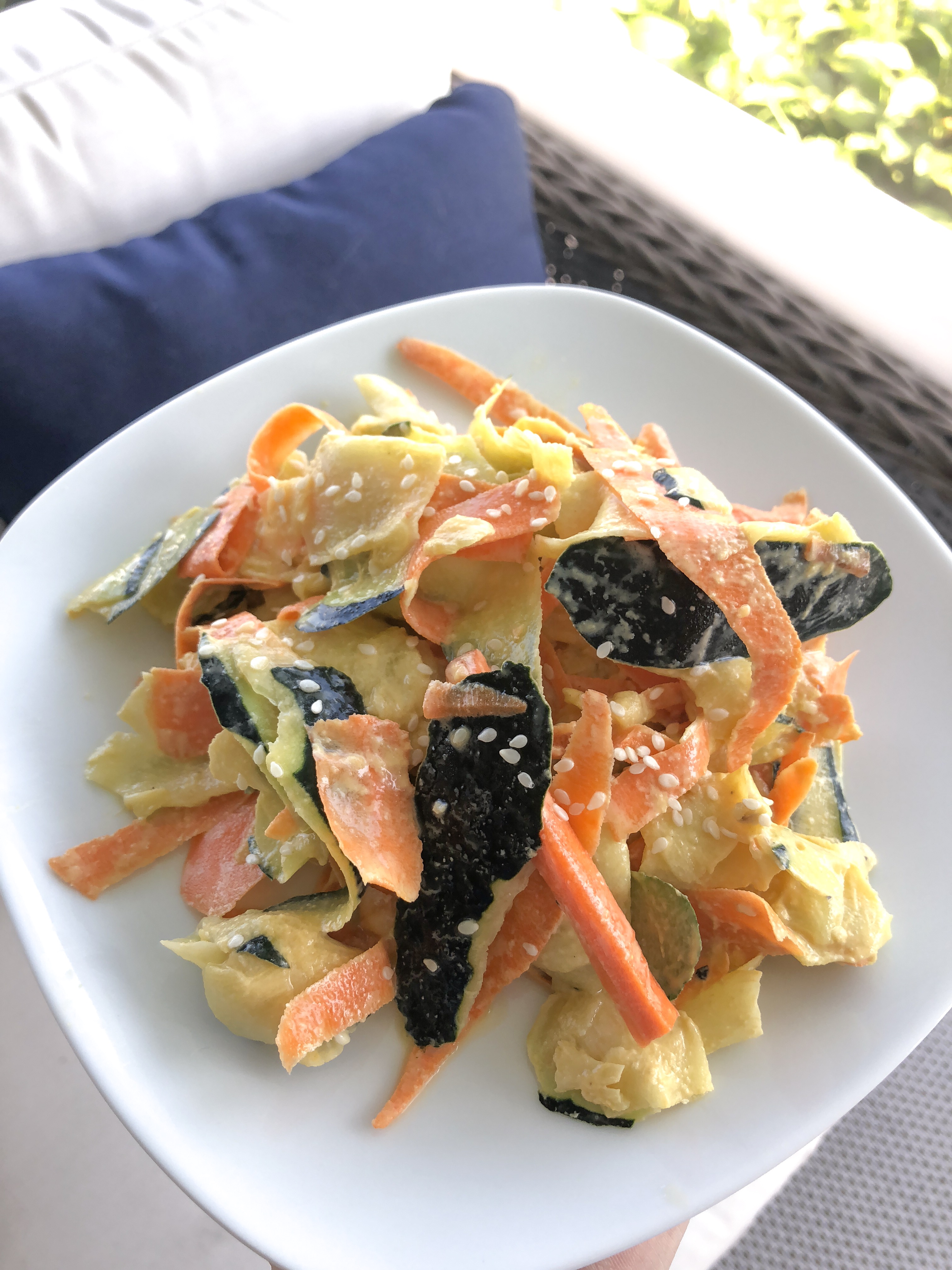 Zucchini &amp; Carrot Tahini Salad Insta