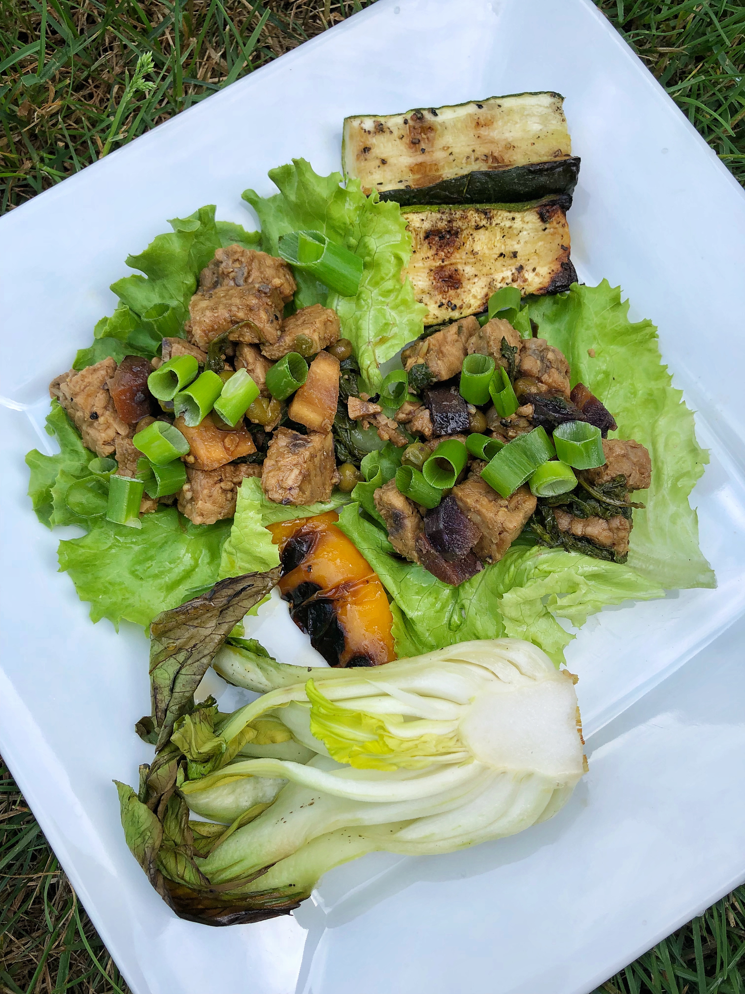 teriyaki tempeh lettuce wraps insta